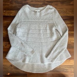 Light Grey White + Warren 100% Cashmere Sweater